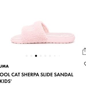 Sherpa Puma slides size 5 kids or 7 women’s